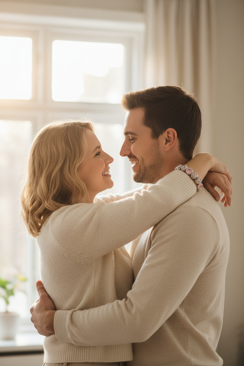 Pink I LOVE YOU Bracelet romantic moment