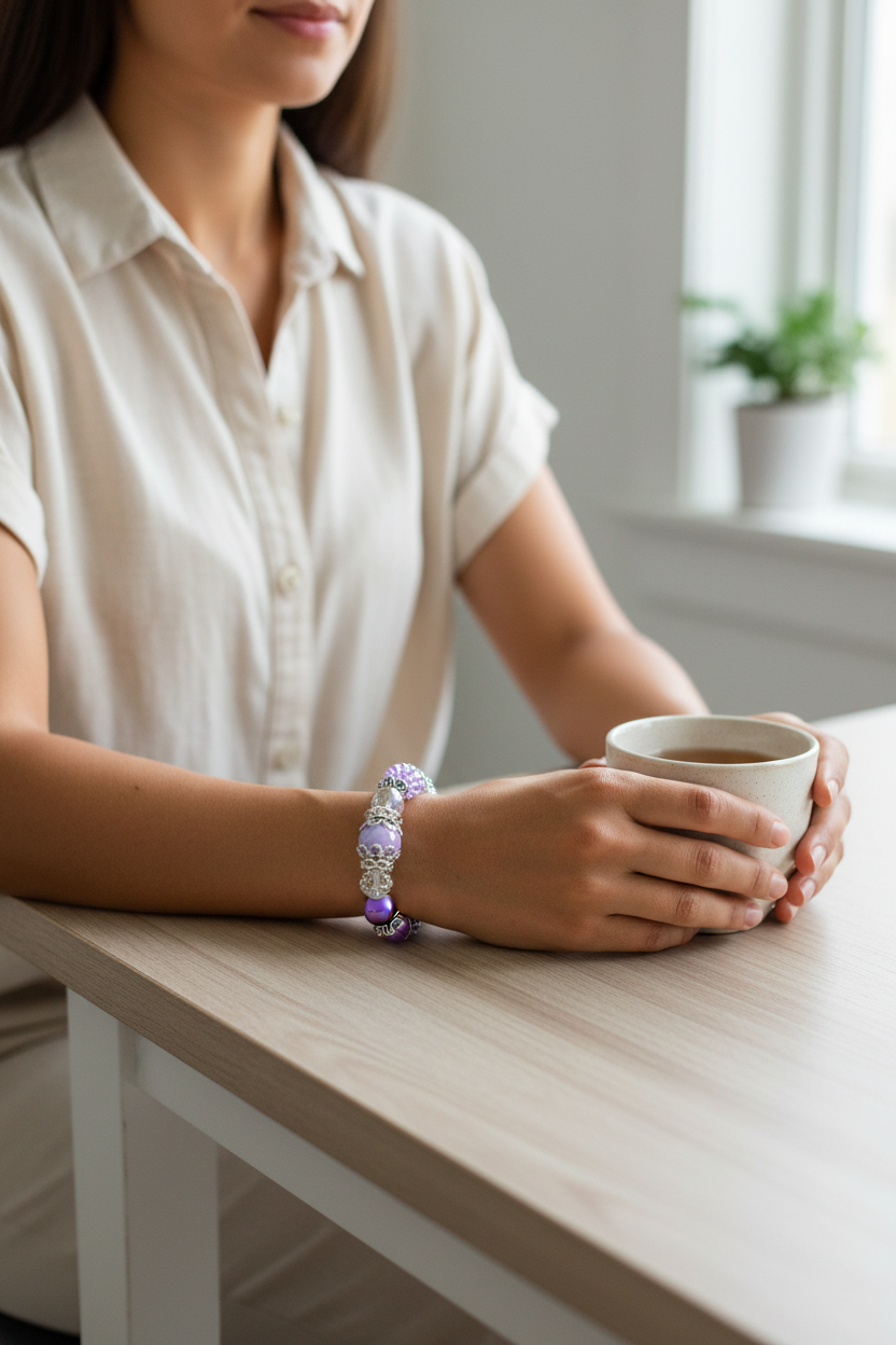 Purple Passion Bracelet lifestyle photo