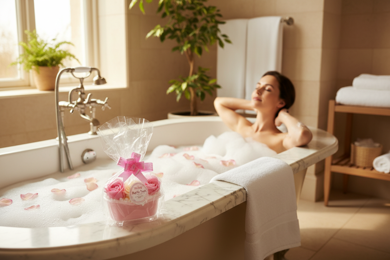 Soap Rose Tub Bath Salts with product image