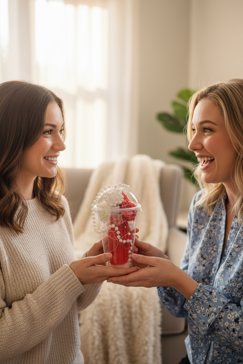 Teddy Soap Cup gift moment - alternate view