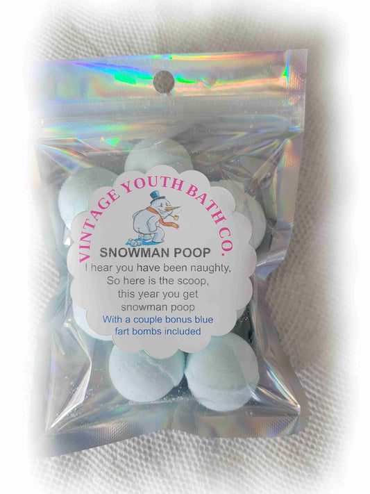 Snowman Poop Bath Bomb