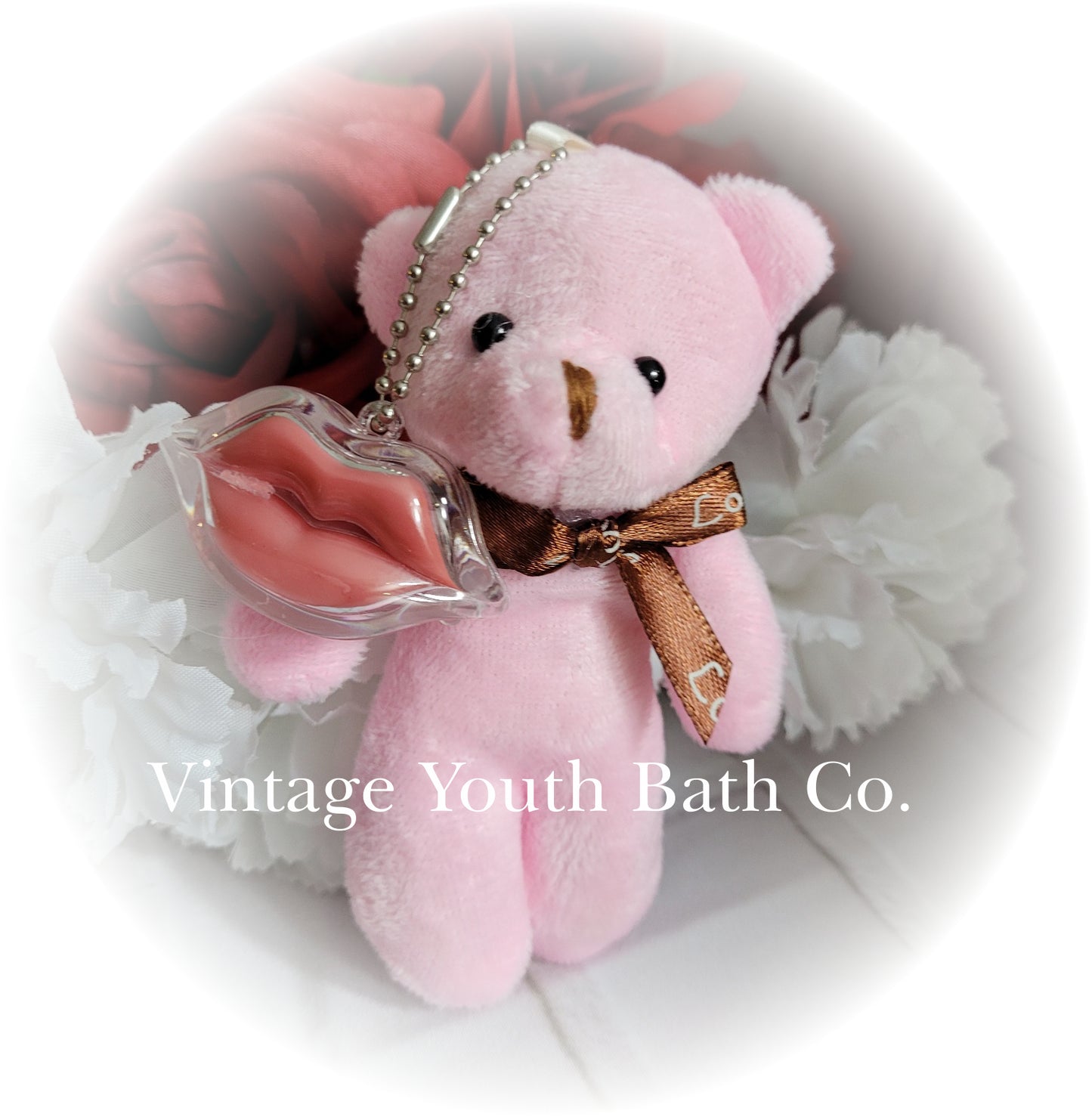 Teddy Bear Key Chain Lip Balms