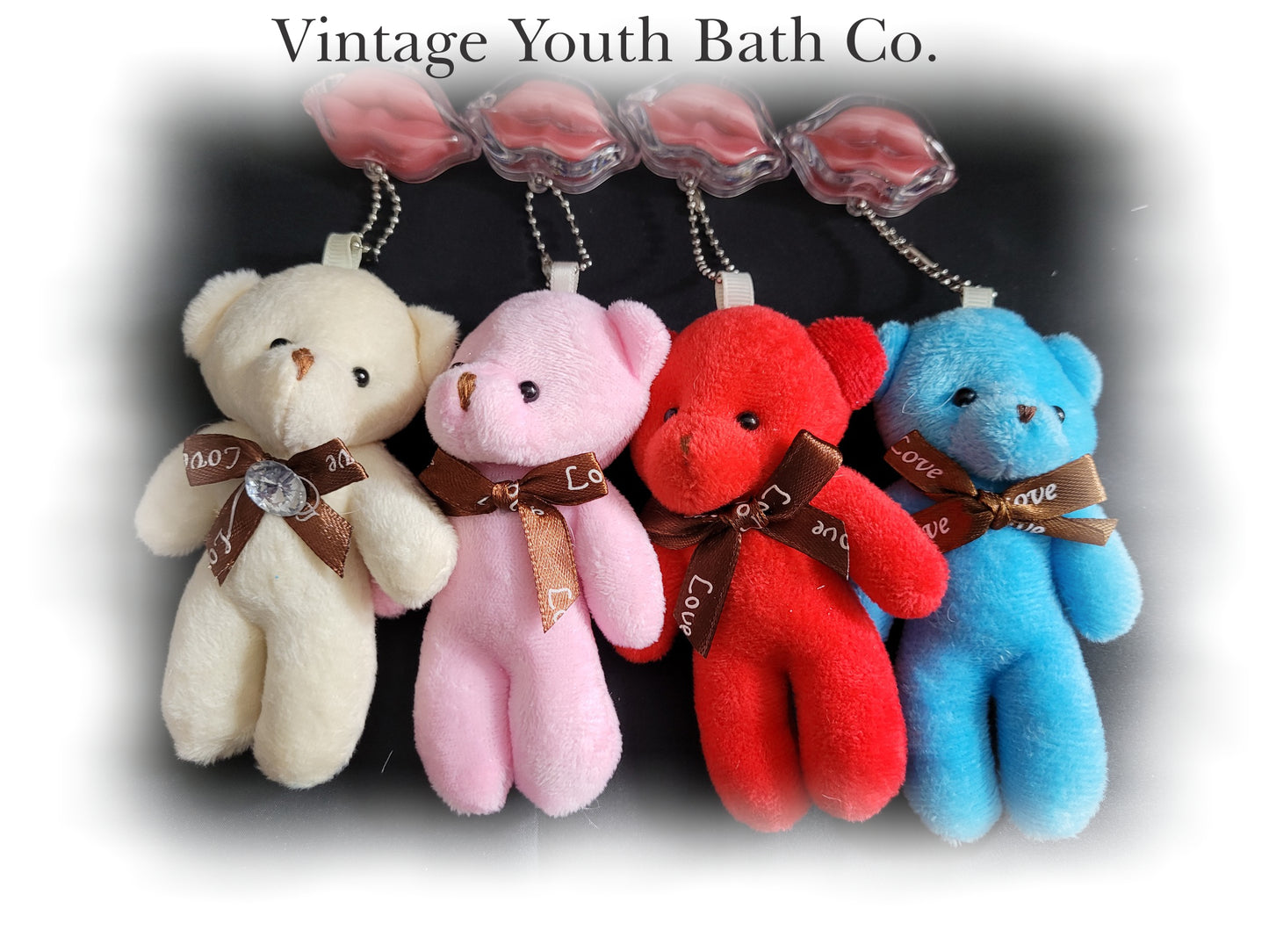 Teddy Bear Key Chain Lip Balms