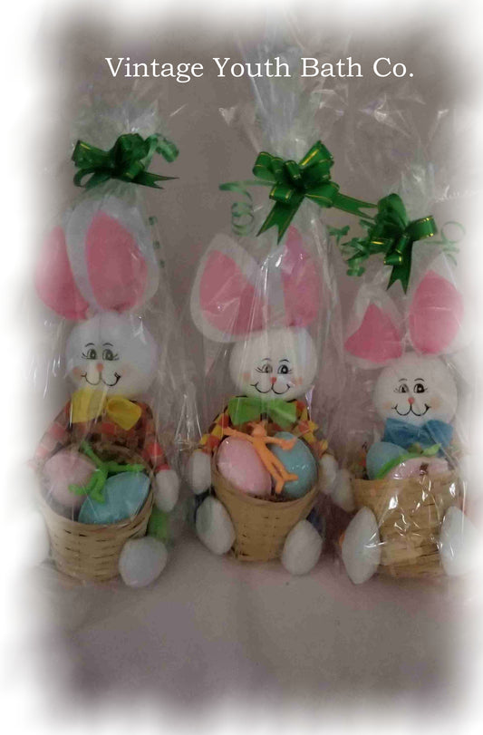 Easter Bunny Bath Bomb Basket with Gifts