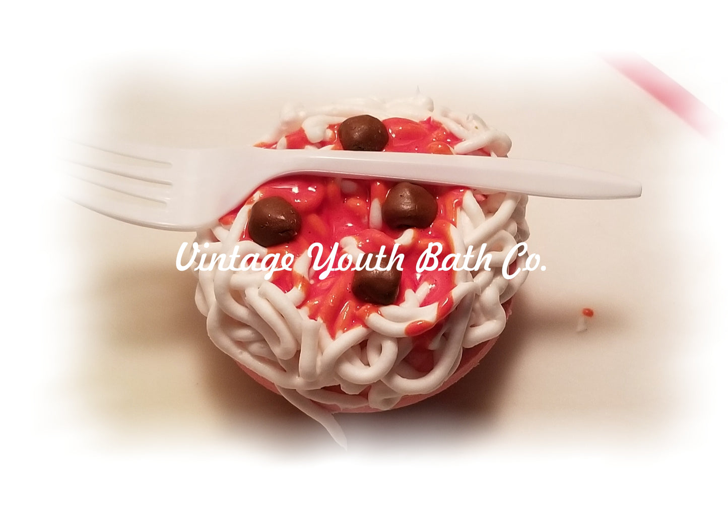 Bowl of spaghetti and meat balls with sauce Bath Bomb