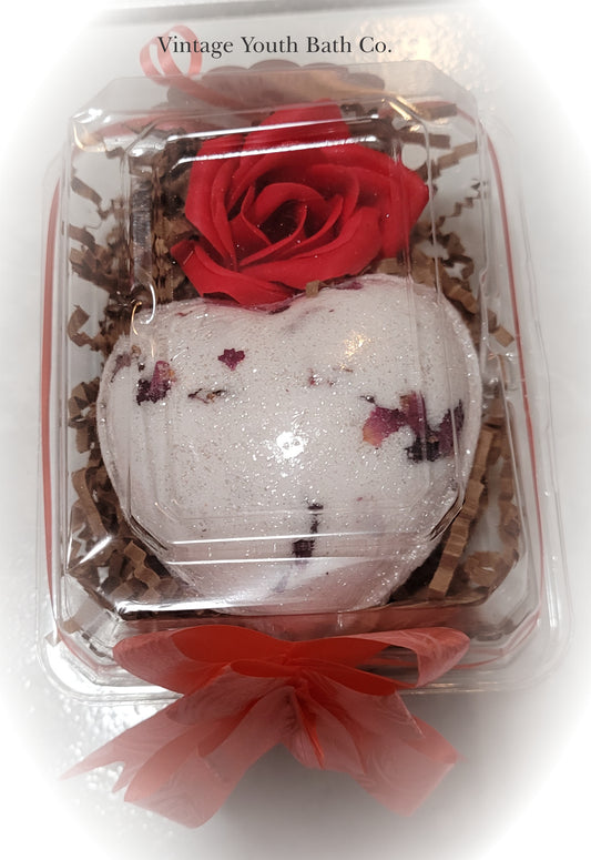 Rose Petal Filled Heart Gift Box