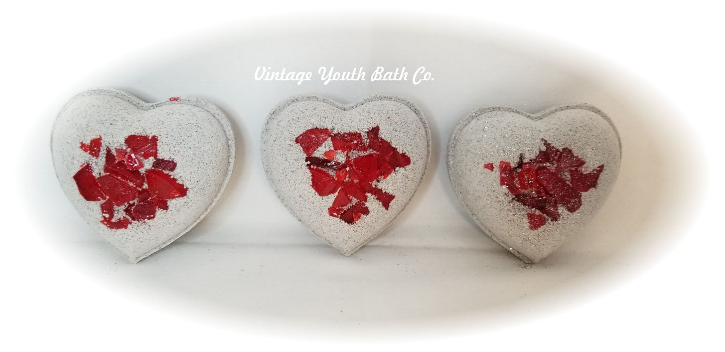 Crystal Heart Bath Bomb