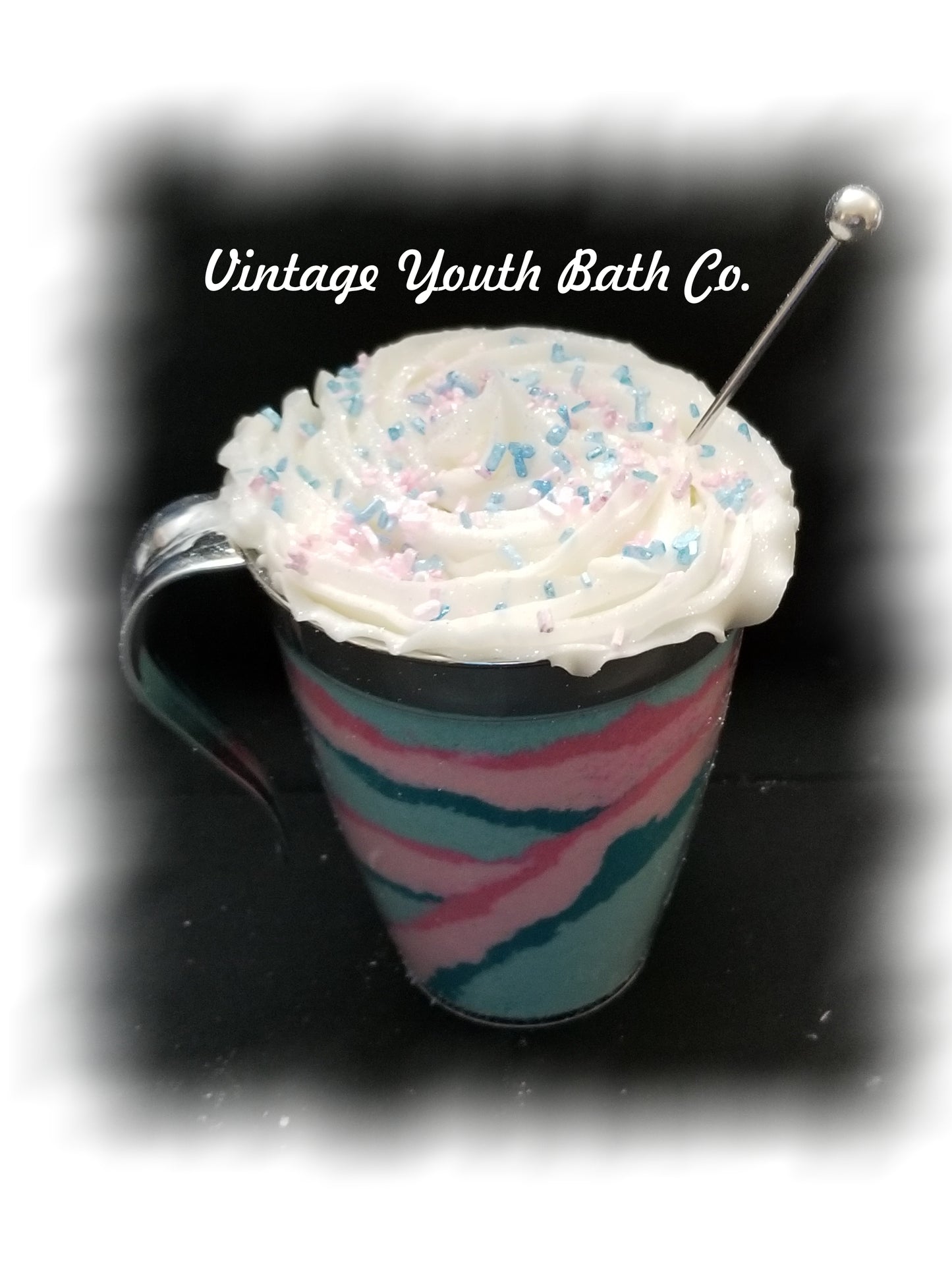 Coffee Cup Bath Salts with Bubble Icing