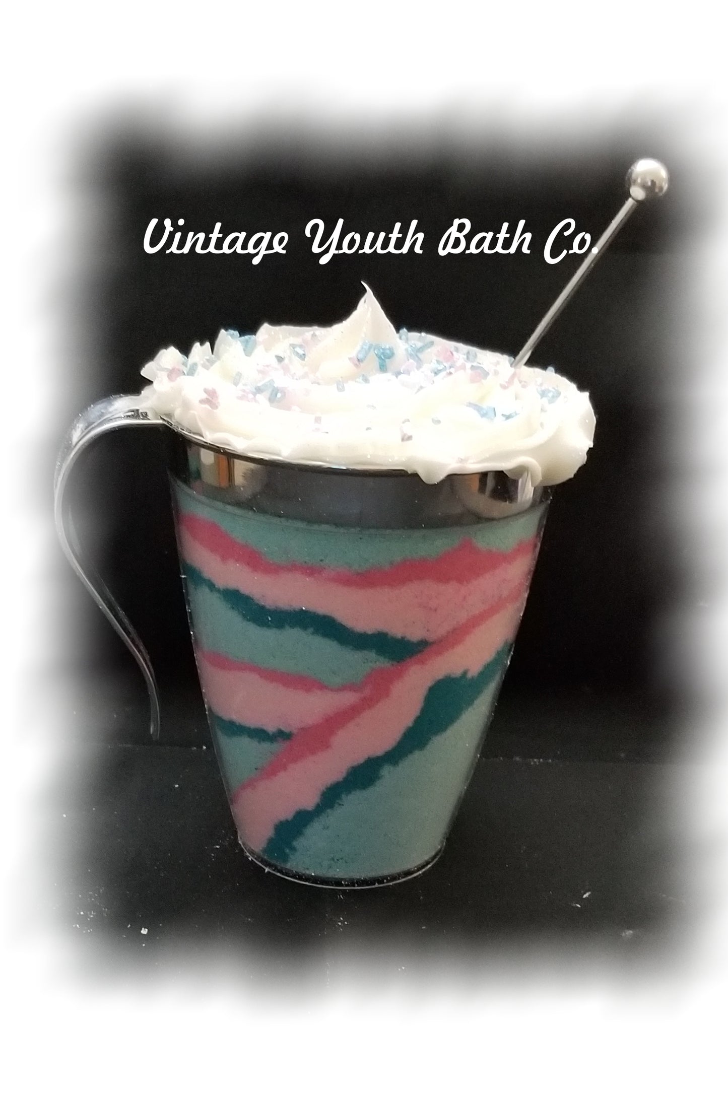 Coffee Cup Bath Salts with Bubble Icing