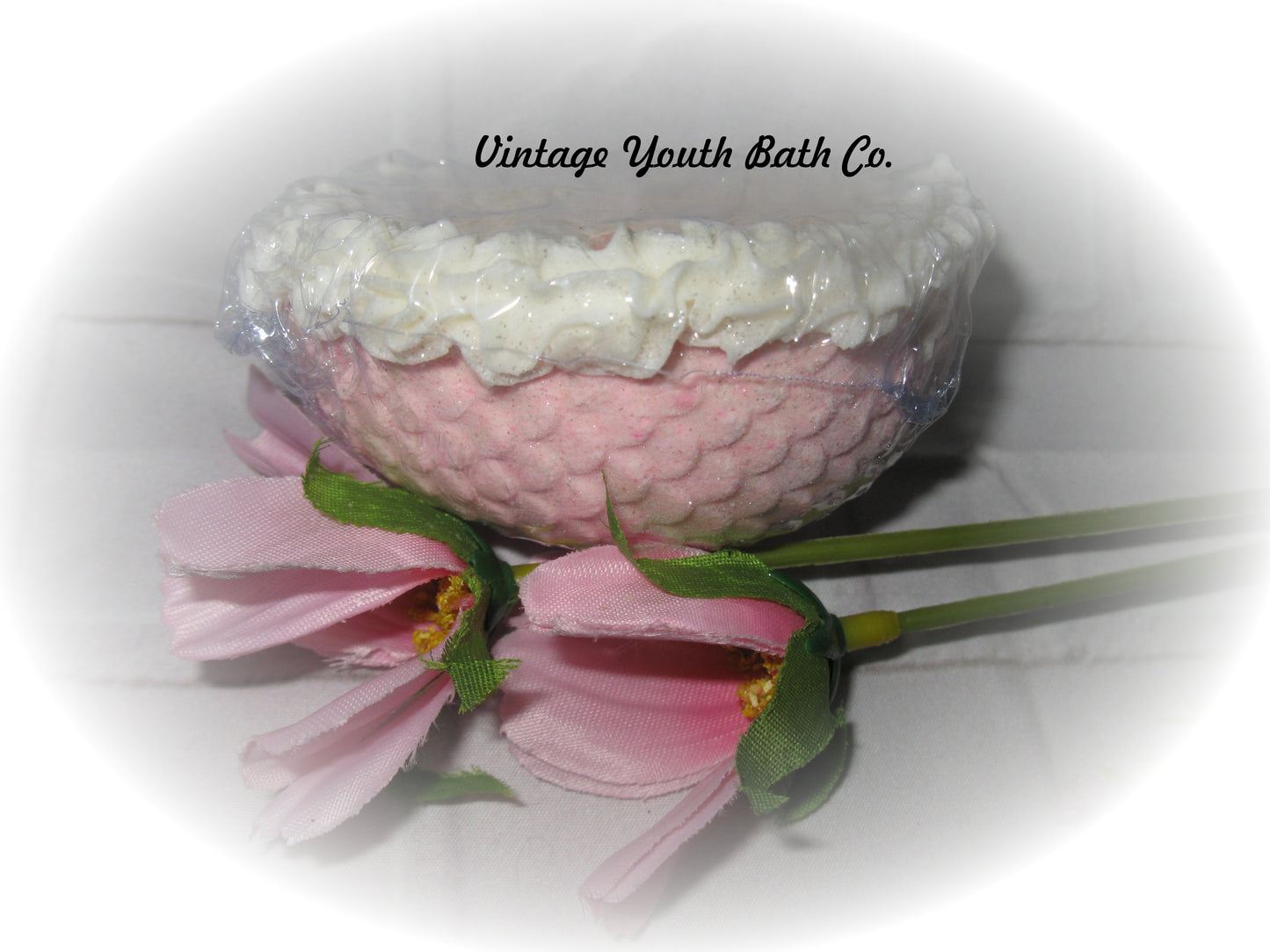 Gender Reveal Bath Bomb Bassinet with soap baby