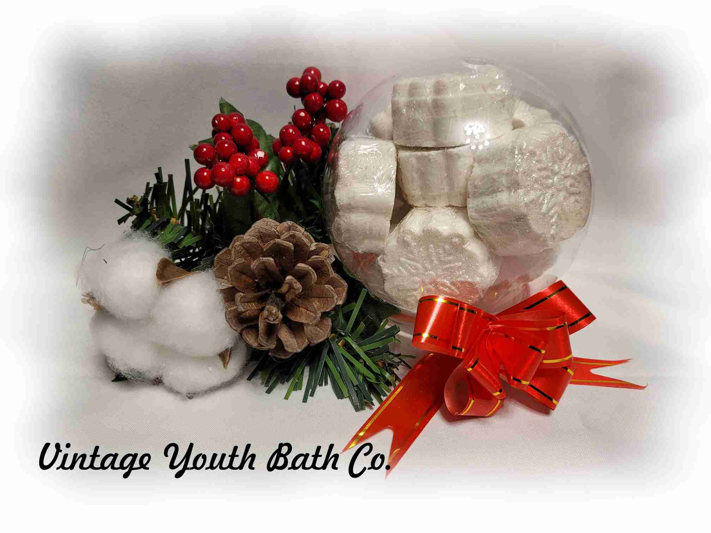 Christmas Snowflake Snow Globe Bath Bombs  Each package contains 9 bombs total  You keep the snow globe when done as we include instructions on how to make a real snow globe as a keepsake.