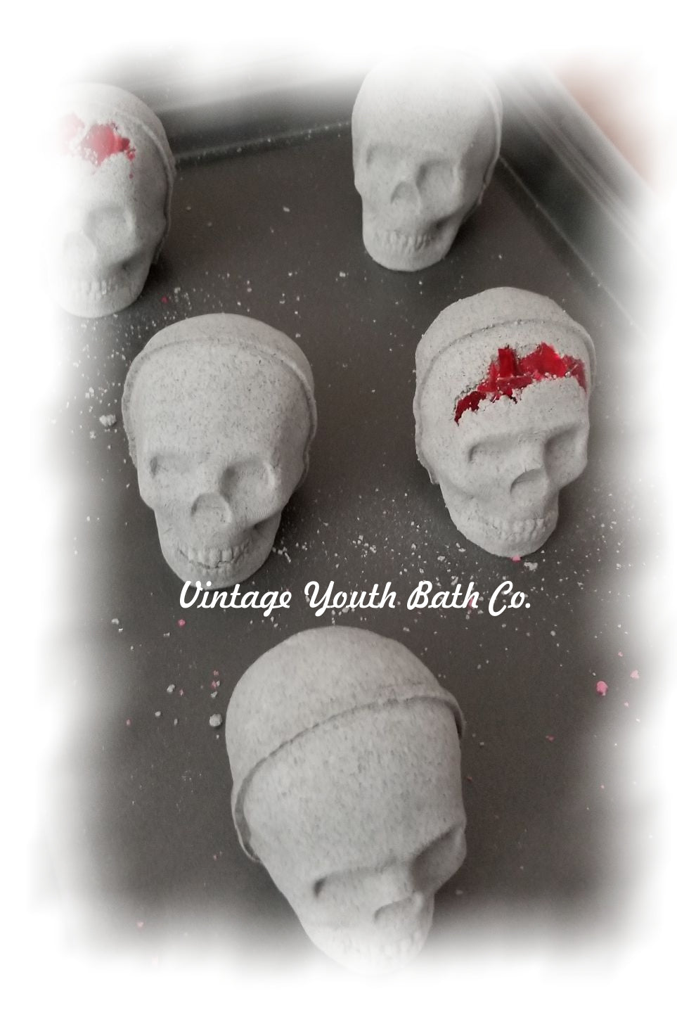 Skull with Crystals Bath Bomb