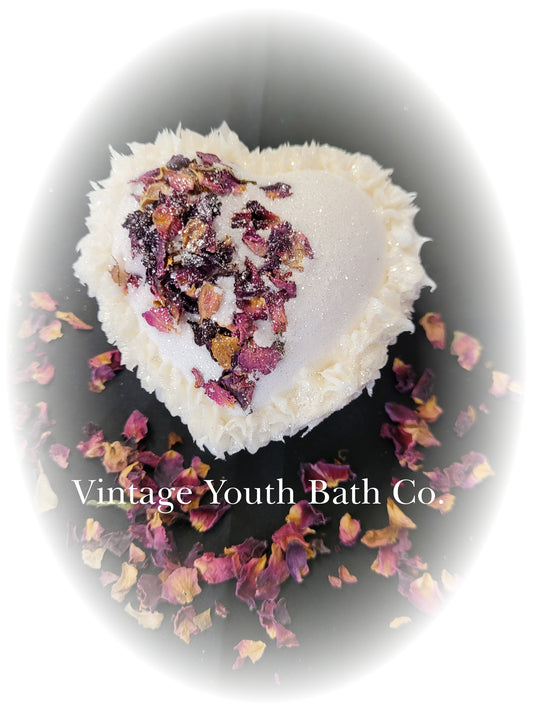 Bubble Icing Heart Bath Bomb